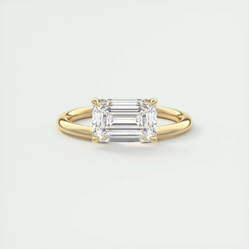 2 CT Emerald Solitaire CVD F/VS1 Diamond Engagement Ring 8