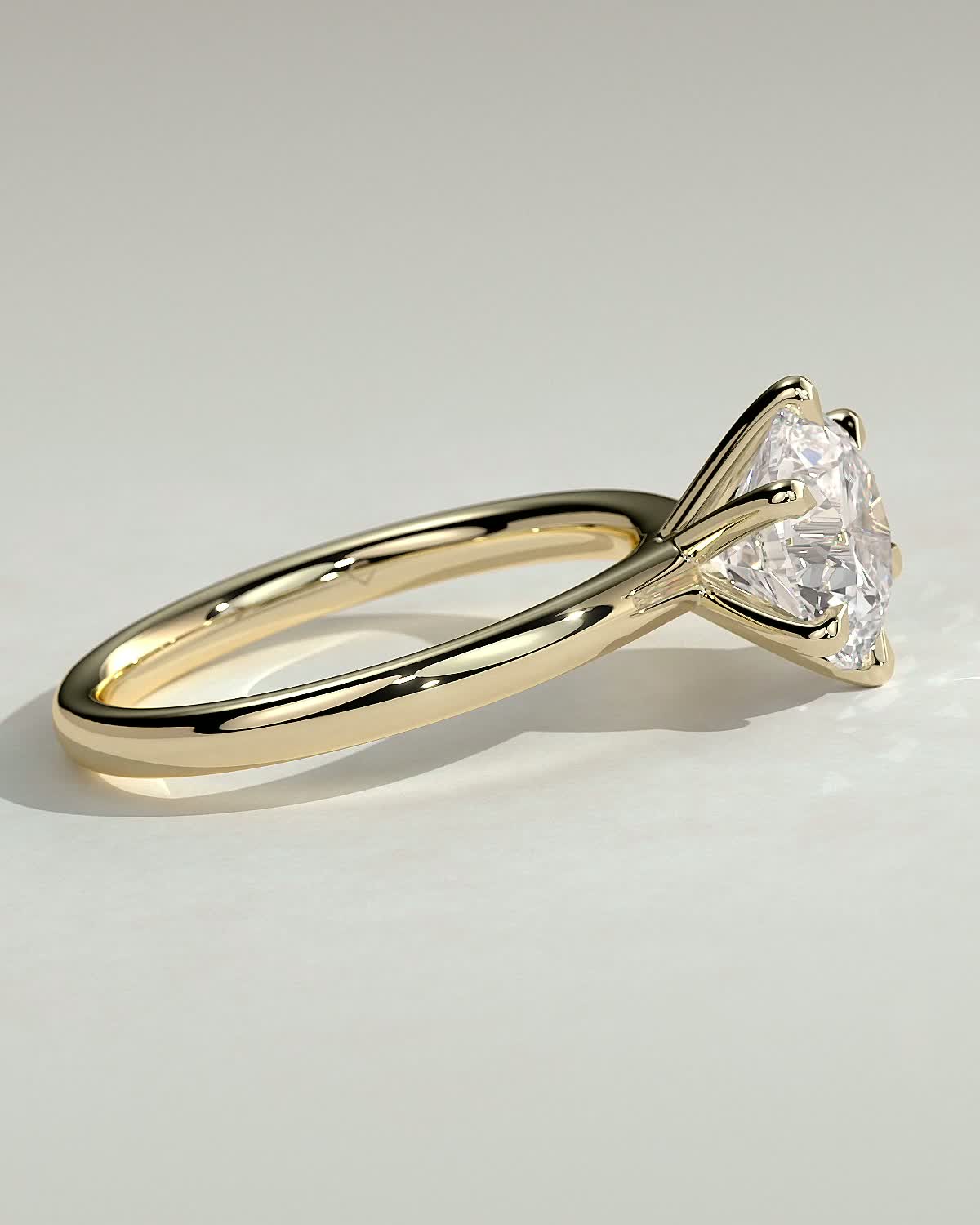 Round Halo, Pave & Split Shank Engagement Ring – 1.93 CT Lab Grown Diamond