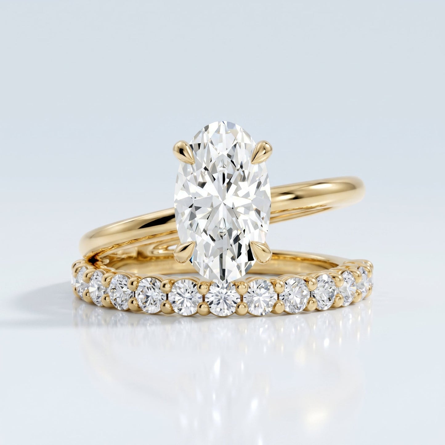 Marquise Swirl Solitaire Engagement Ring – 1 CT Lab Grown Diamond