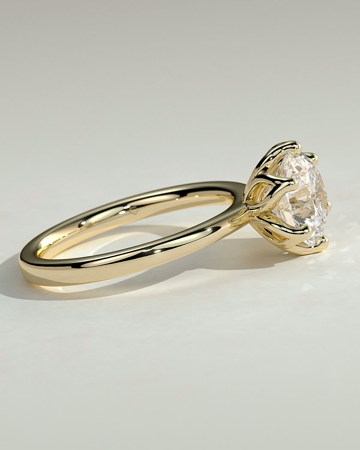 Round Halo, Pave & Split Shank Engagement Ring – 1.93 CT Lab Grown Diamond