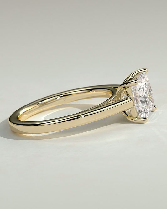 Round Halo, Pave & Split Shank Engagement Ring – 1.93 CT Lab Grown Diamond