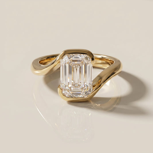 Oval Solitaire Engagement Ring – 2 CT Lab Grown Diamond