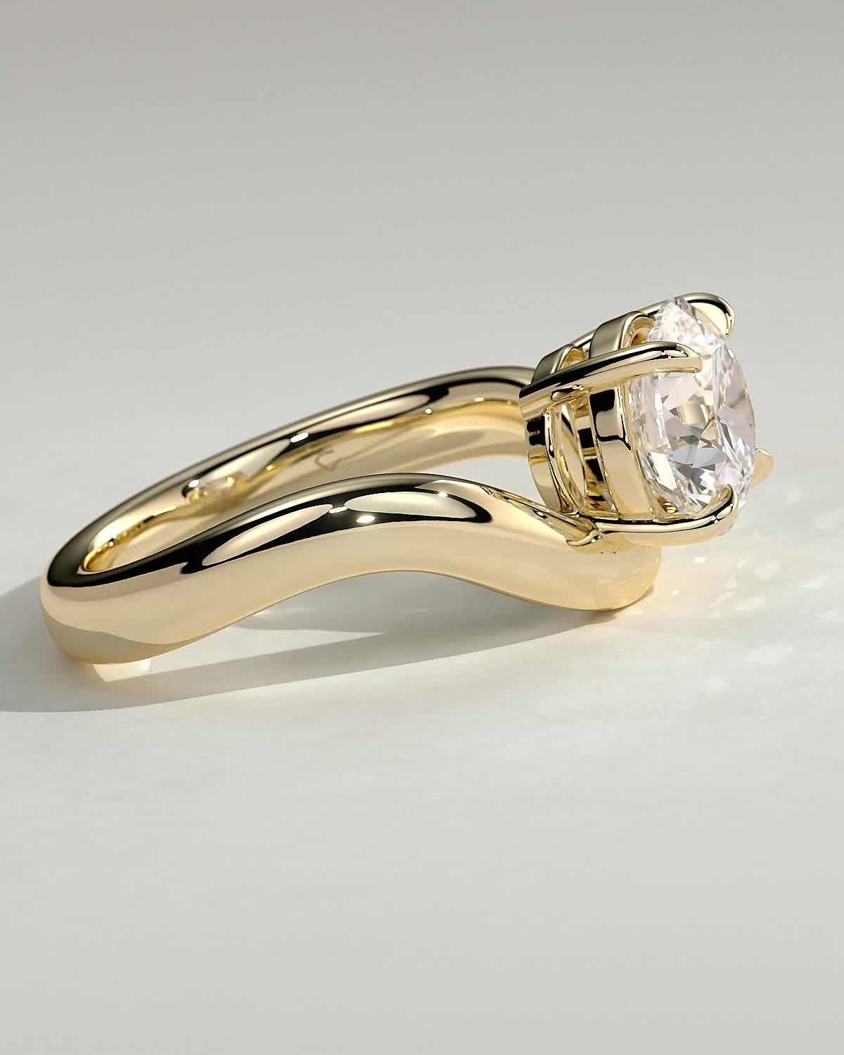 Round Halo, Pave & Split Shank Engagement Ring – 1.93 CT Lab Grown Diamond