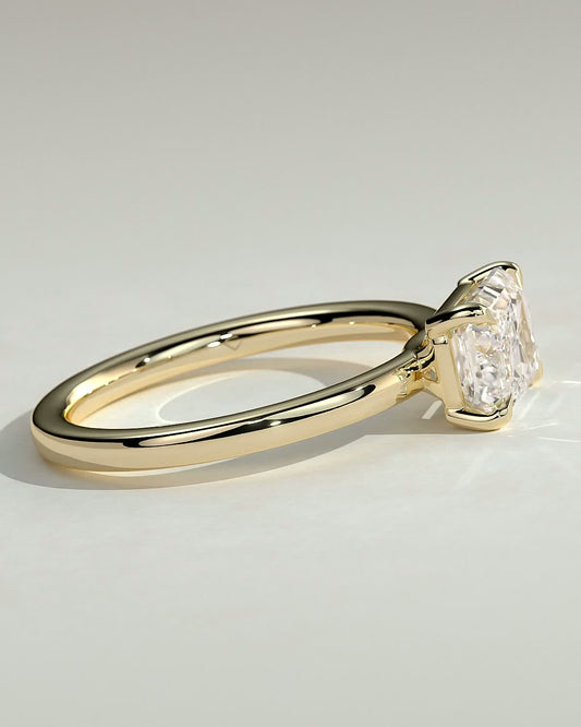 Round Halo, Pave & Split Shank Engagement Ring – 1.93 CT Lab Grown Diamond