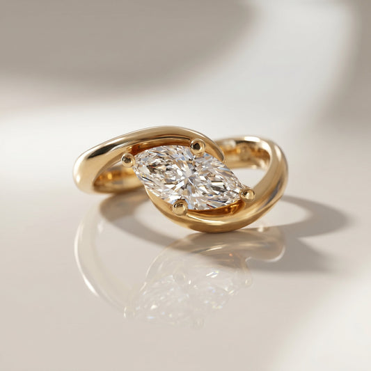 Oval Solitaire Engagement Ring – 2 CT Lab Grown Diamond