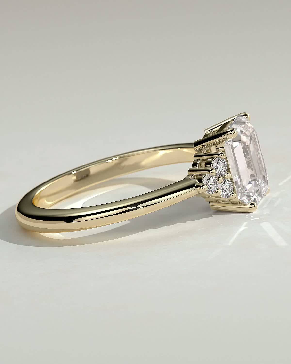 Round Halo, Pave & Split Shank Engagement Ring – 1.93 CT Lab Grown Diamond