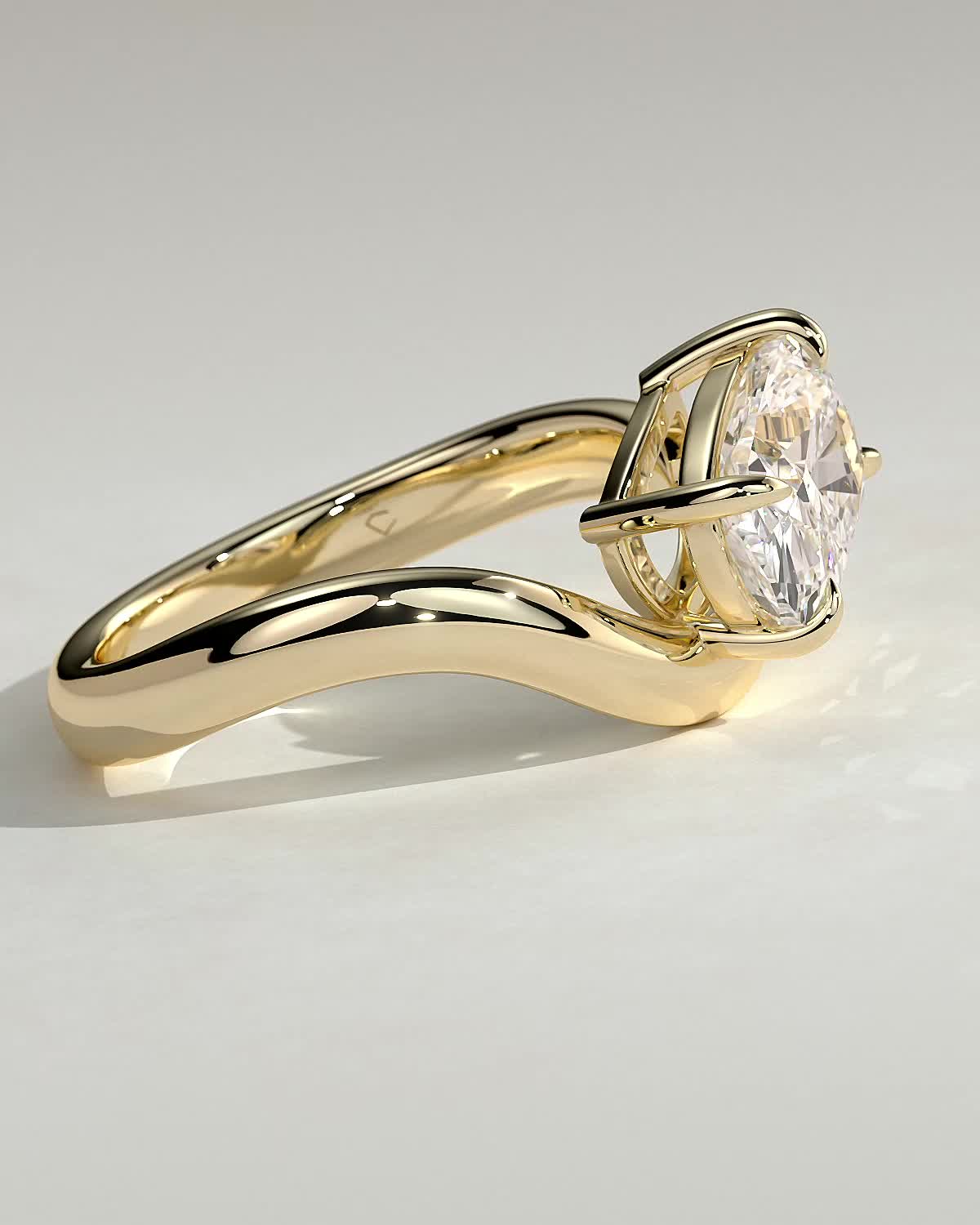 Round Halo, Pave & Split Shank Engagement Ring – 1.93 CT Lab Grown Diamond