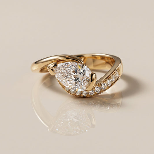 Oval Solitaire Engagement Ring – 2 CT Lab Grown Diamond
