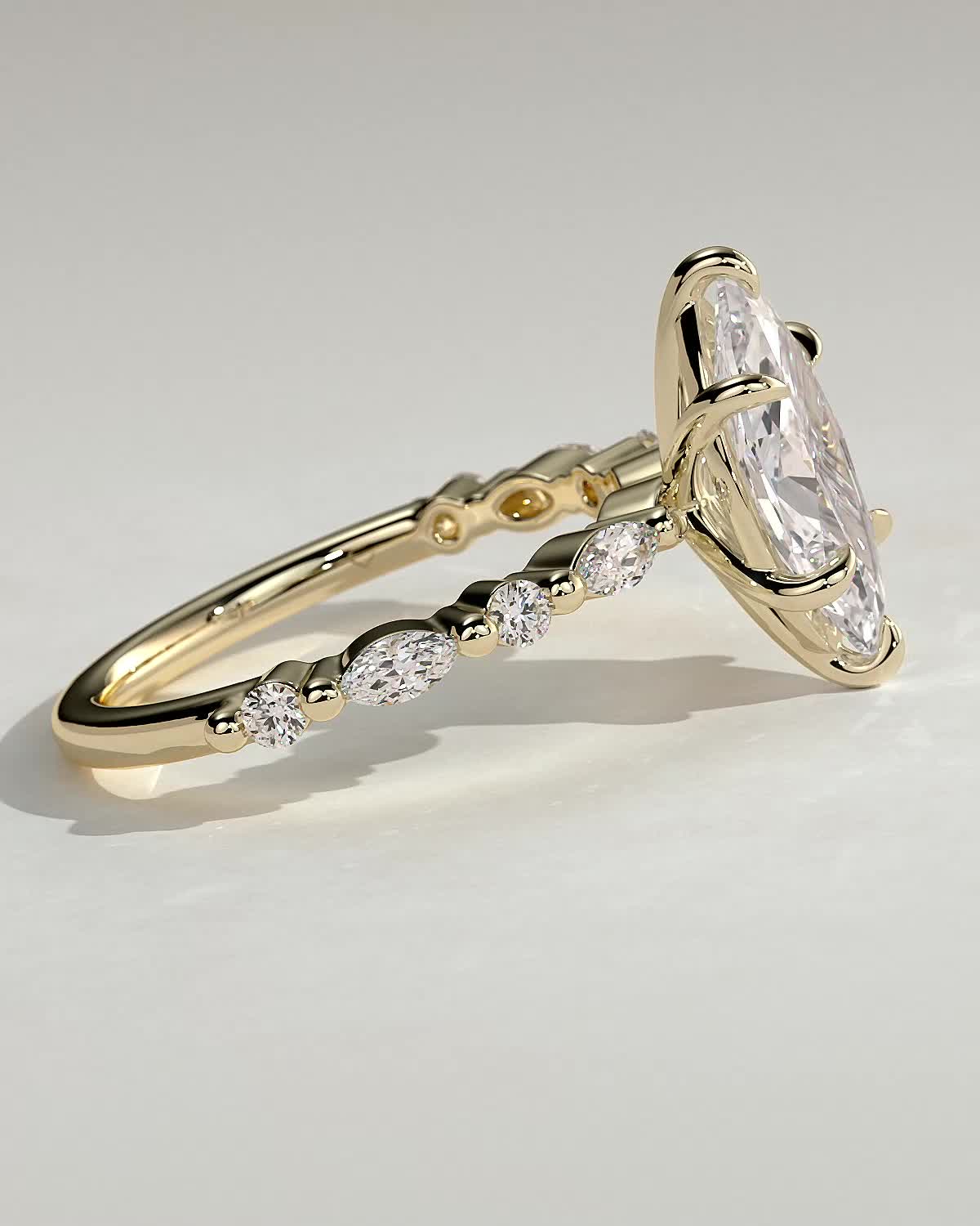 Round Halo, Pave & Split Shank Engagement Ring – 1.93 CT Lab Grown Diamond