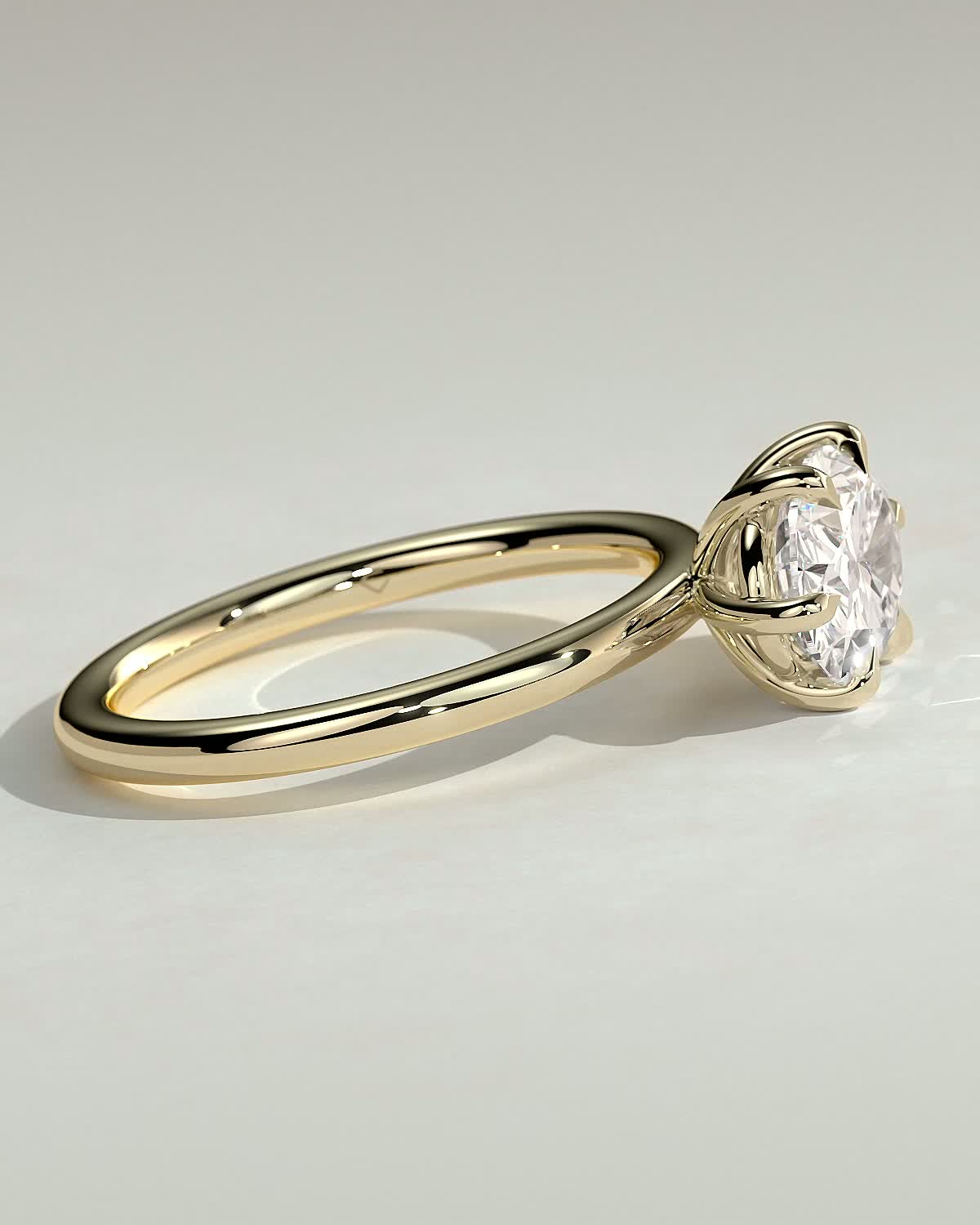 Round Halo, Pave & Split Shank Engagement Ring – 1.93 CT Lab Grown Diamond