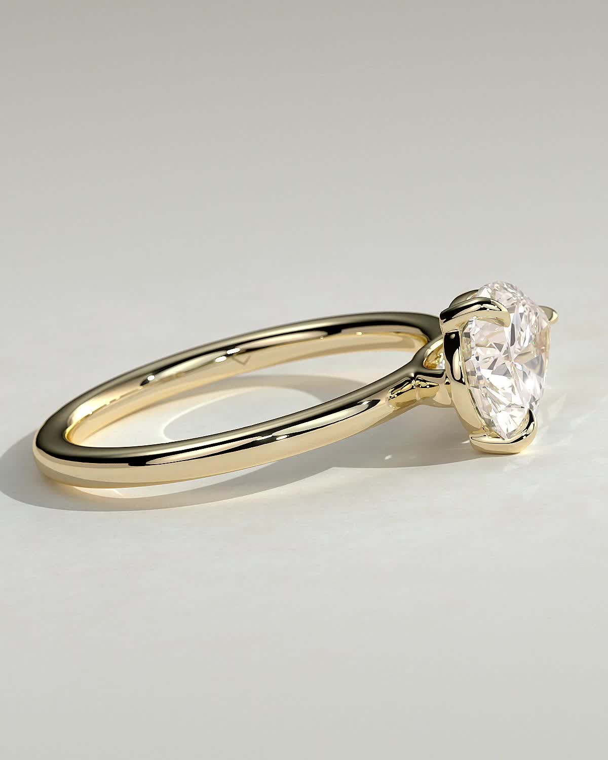Round Halo, Pave & Split Shank Engagement Ring – 1.93 CT Lab Grown Diamond
