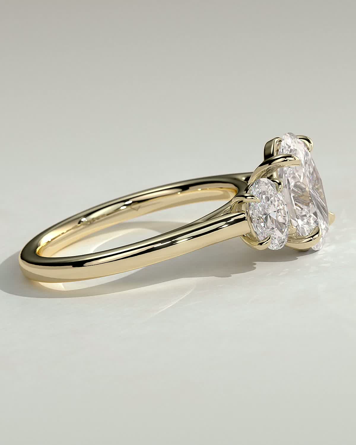 Round Halo, Pave & Split Shank Engagement Ring – 1.93 CT Lab Grown Diamond