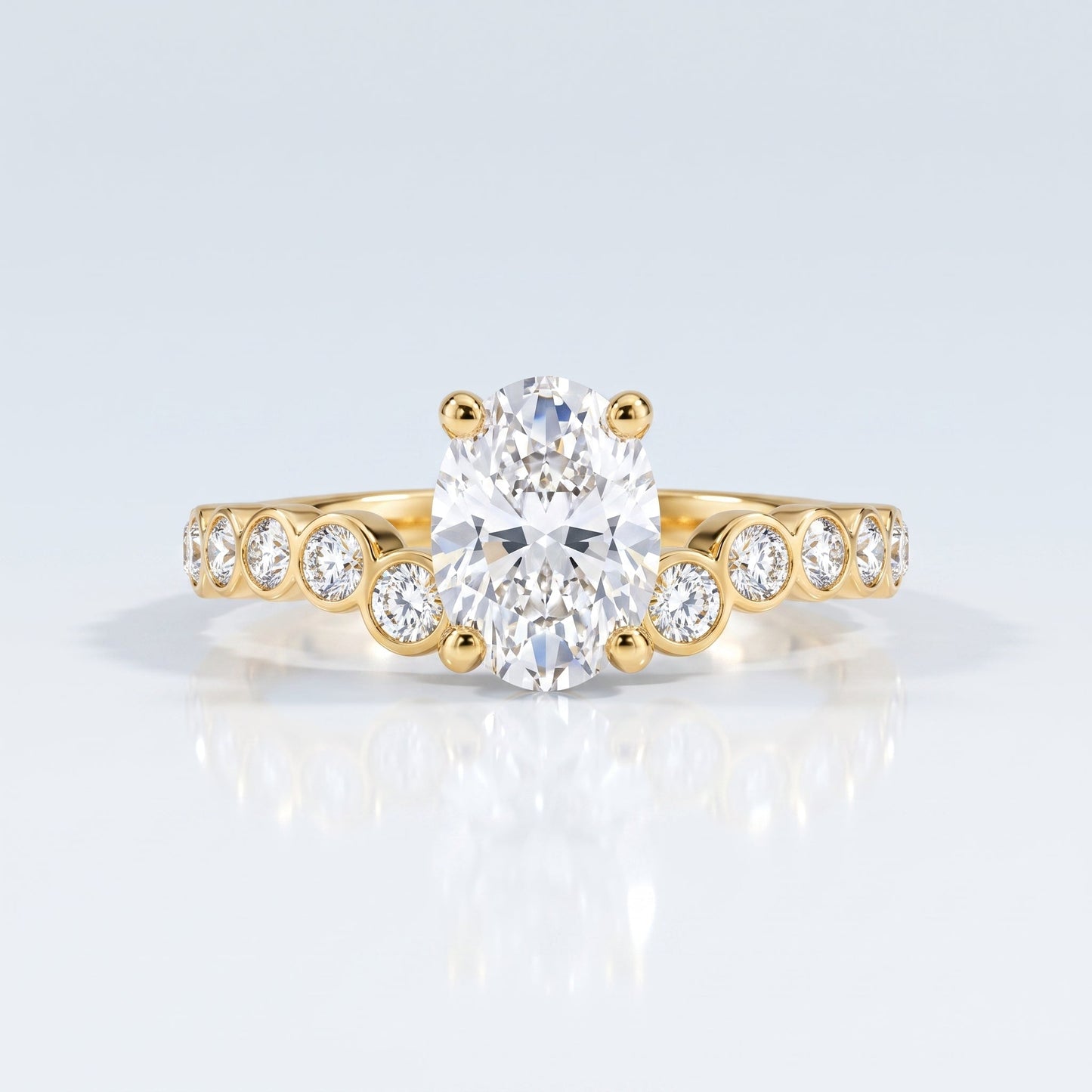 Marquise Swirl Solitaire Engagement Ring – 1 CT Lab Grown Diamond