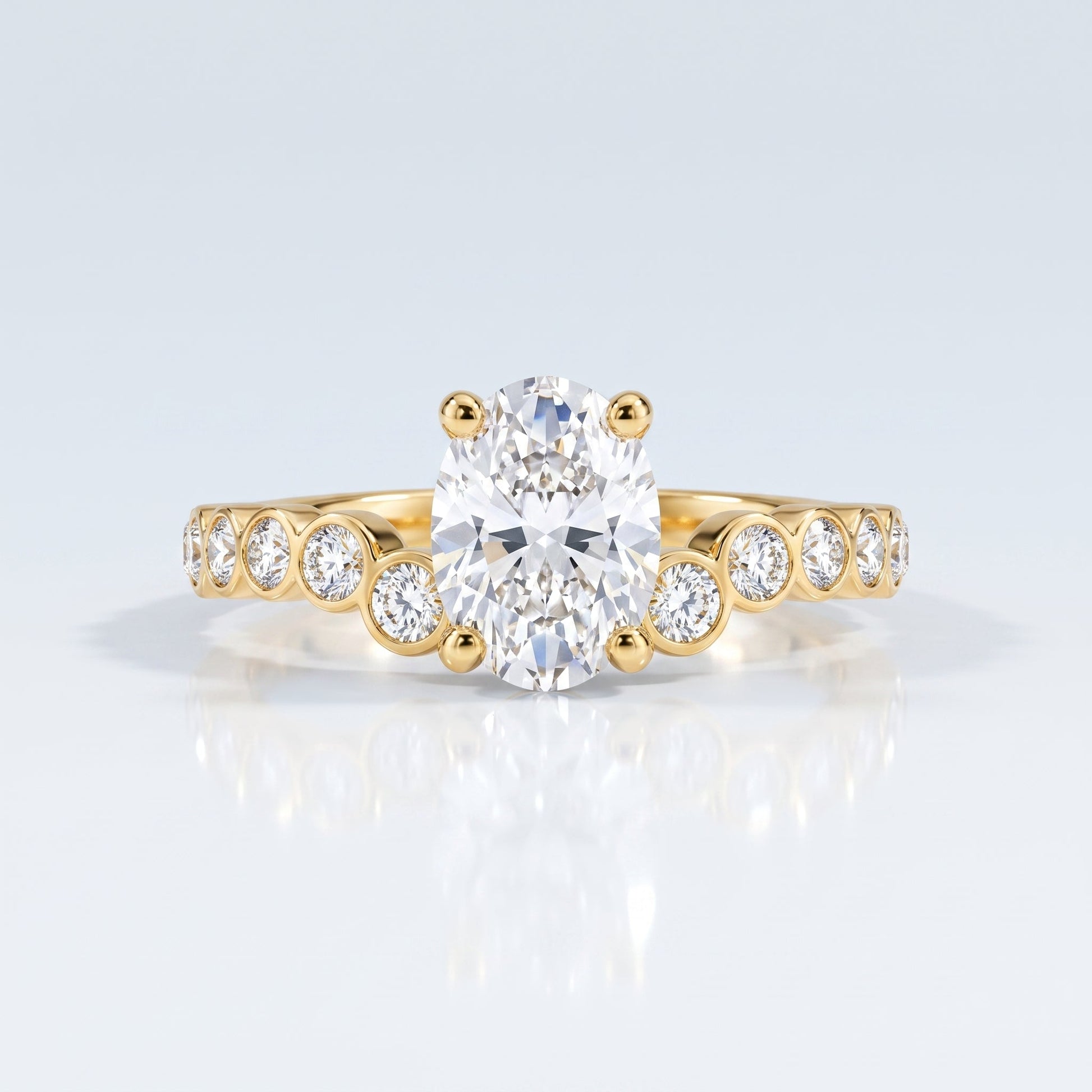 Marquise Swirl Solitaire Engagement Ring – 1 CT Lab Grown Diamond