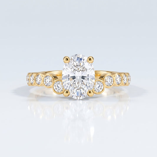 Marquise Swirl Solitaire Engagement Ring – 1 CT Lab Grown Diamond