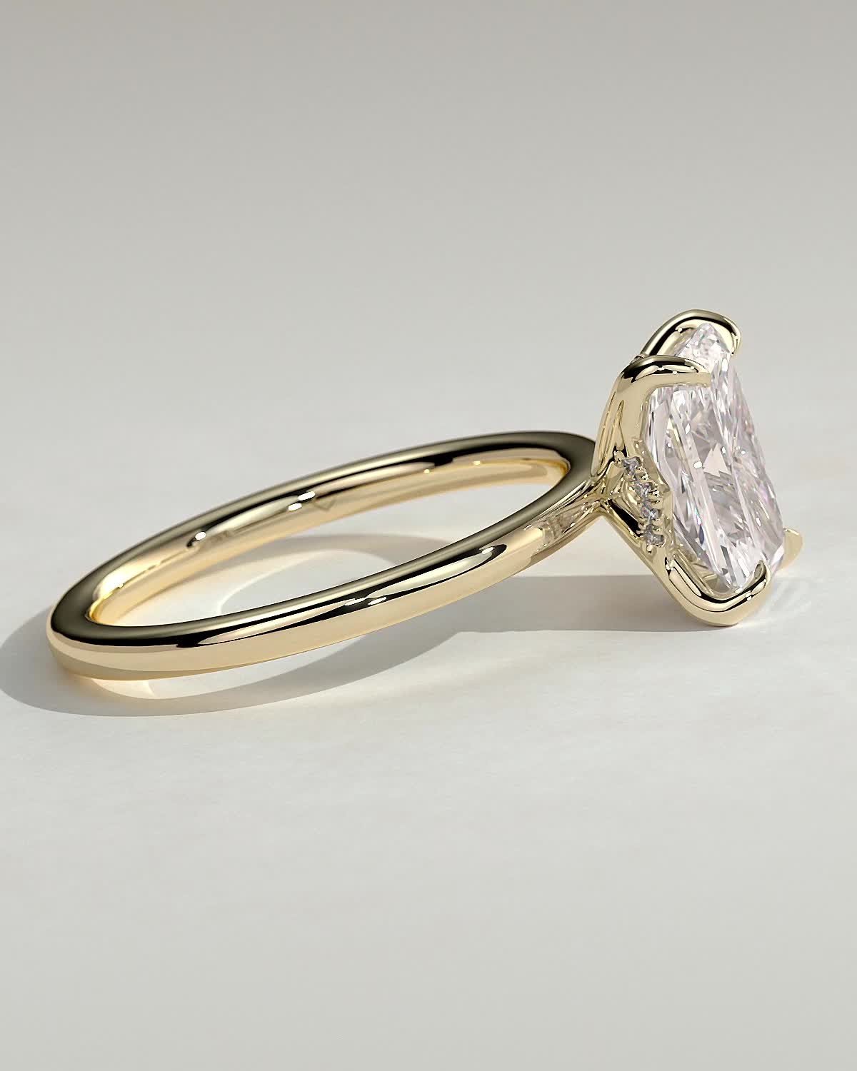 Round Halo, Pave & Split Shank Engagement Ring – 1.93 CT Lab Grown Diamond