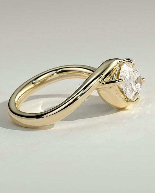 Round Halo, Pave & Split Shank Engagement Ring – 1.93 CT Lab Grown Diamond