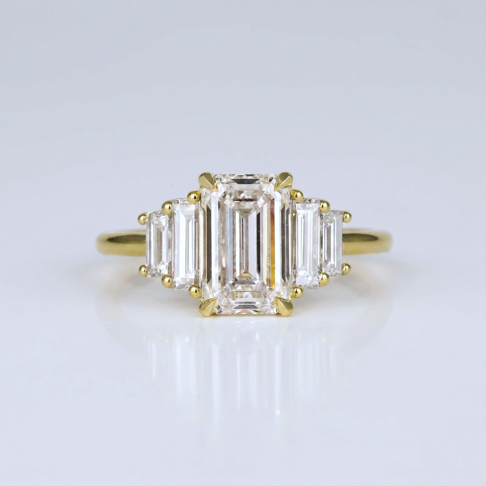 Marquise Swirl Solitaire Engagement Ring – 1 CT Lab Grown Diamond
