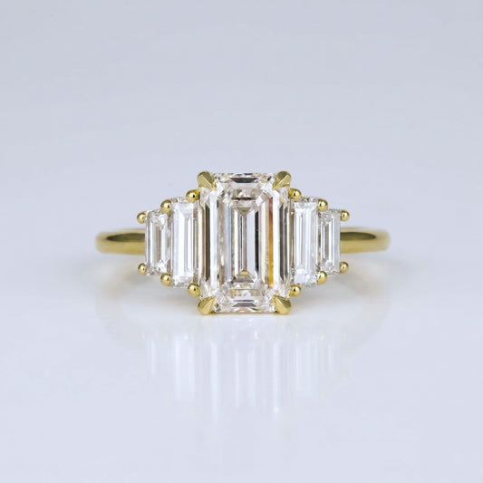 Marquise Swirl Solitaire Engagement Ring – 1 CT Lab Grown Diamond