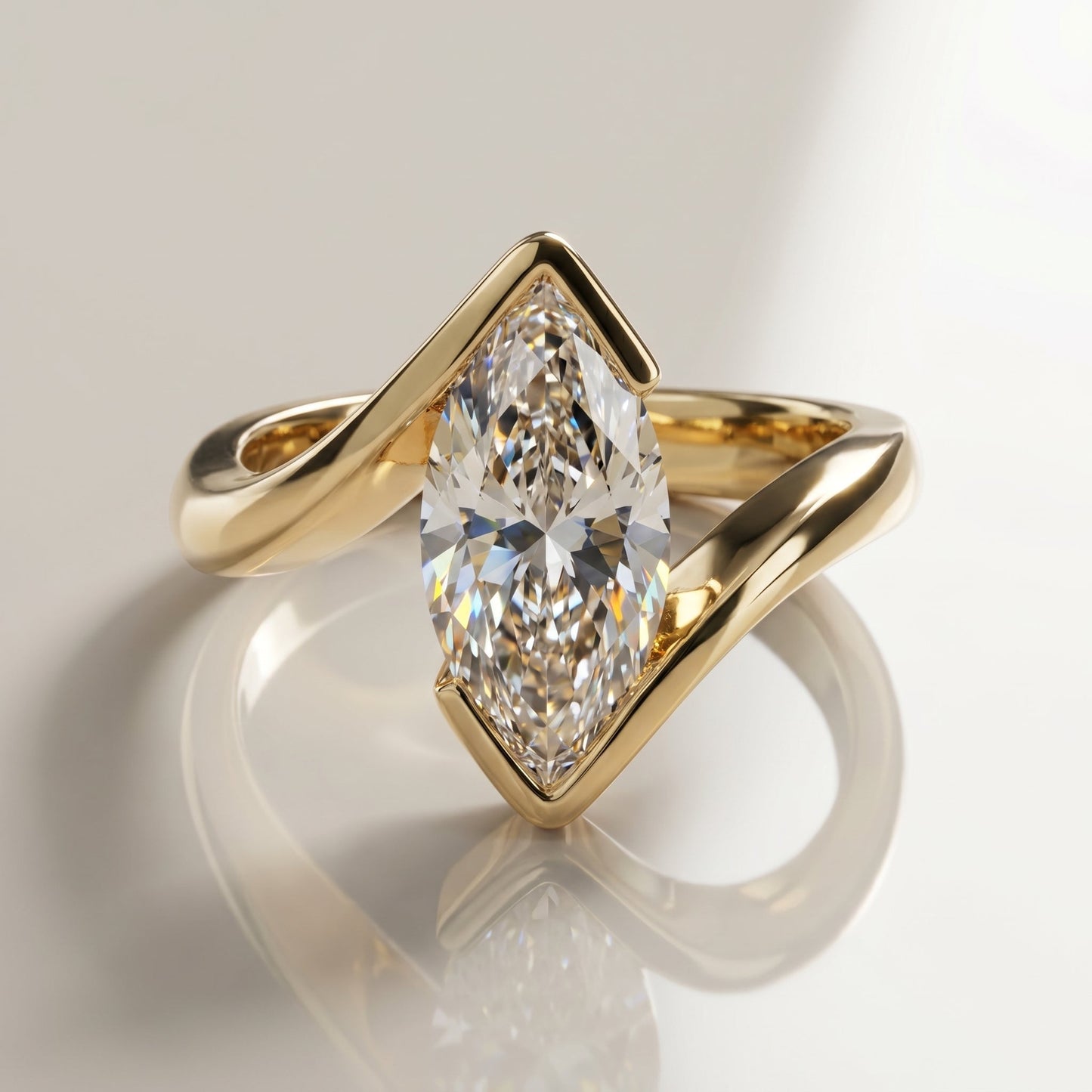 Oval Solitaire Engagement Ring – 2 CT Lab Grown Diamond