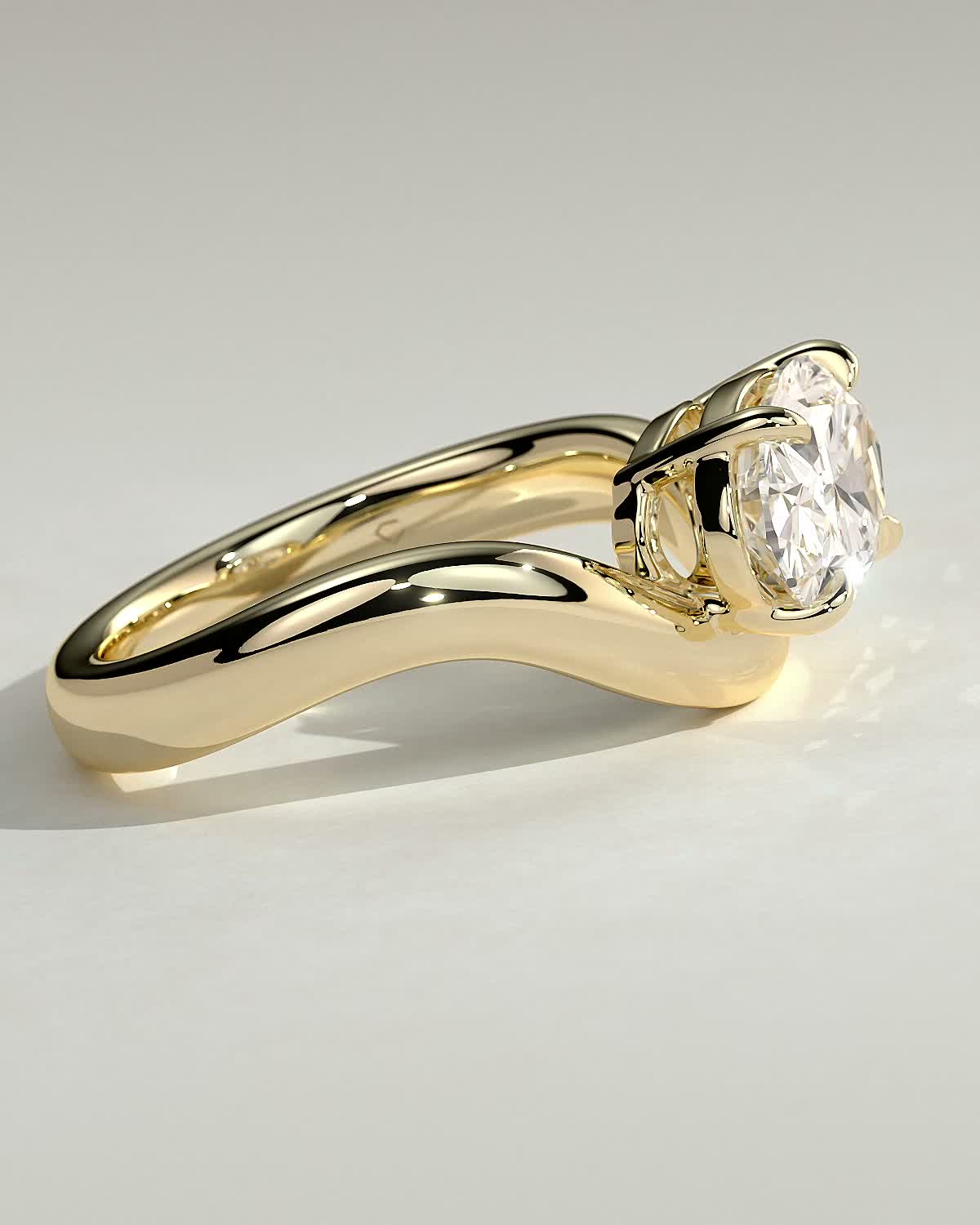 Round Halo, Pave & Split Shank Engagement Ring – 1.93 CT Lab Grown Diamond
