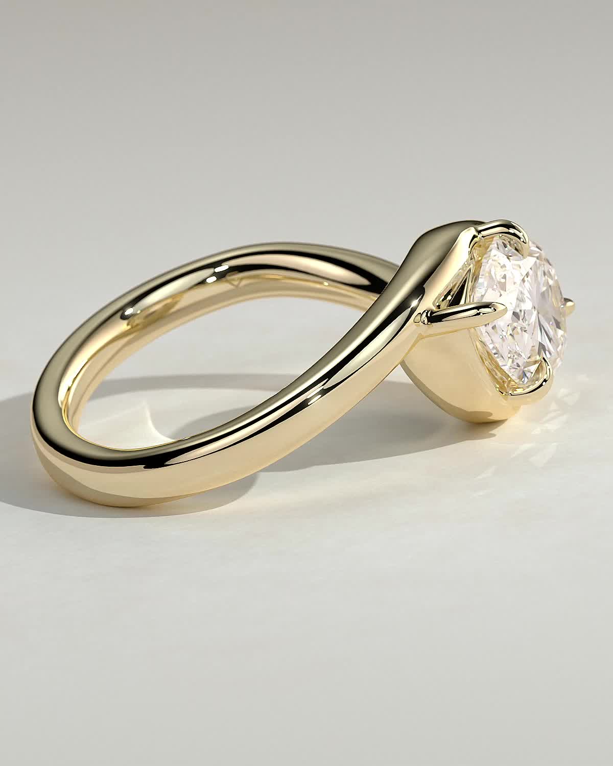 Round Halo, Pave & Split Shank Engagement Ring – 1.93 CT Lab Grown Diamond
