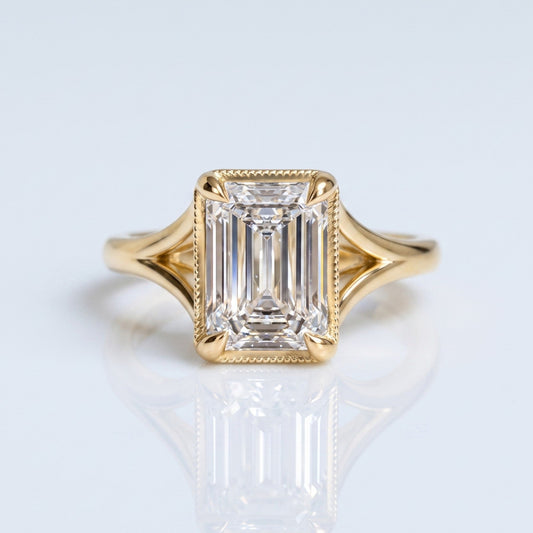 Marquise Swirl Solitaire Engagement Ring – 1 CT Lab Grown Diamond