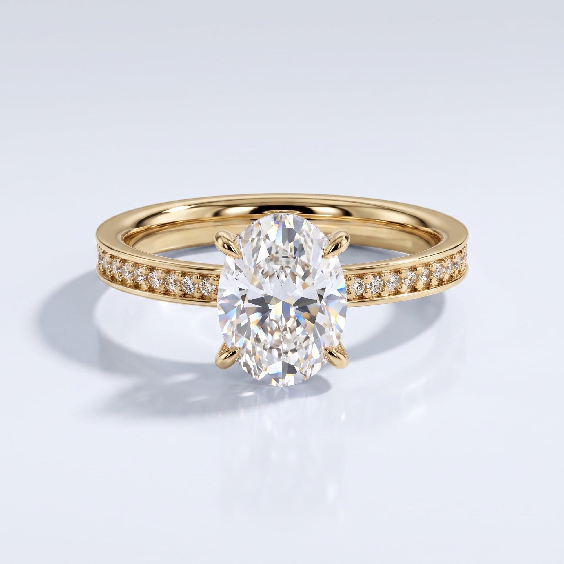 Marquise Swirl Solitaire Engagement Ring – 1 CT Lab Grown Diamond