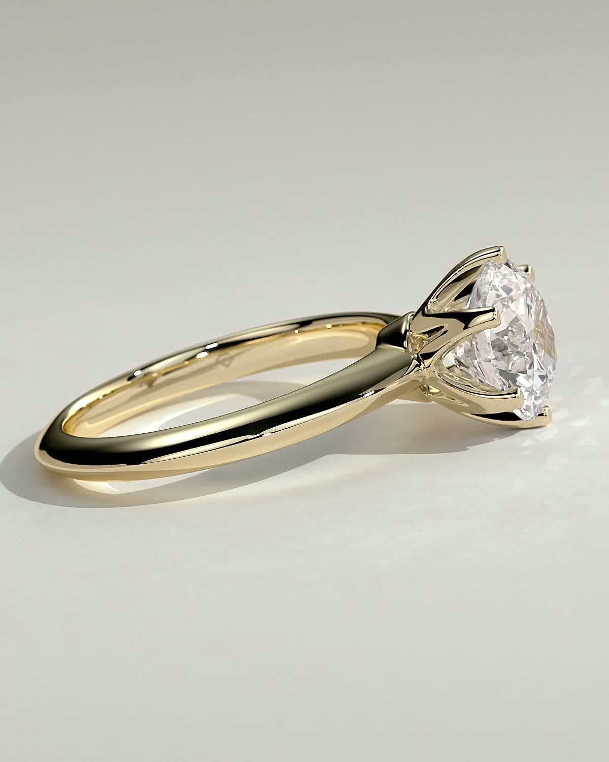 Round Halo, Pave & Split Shank Engagement Ring – 1.93 CT Lab Grown Diamond