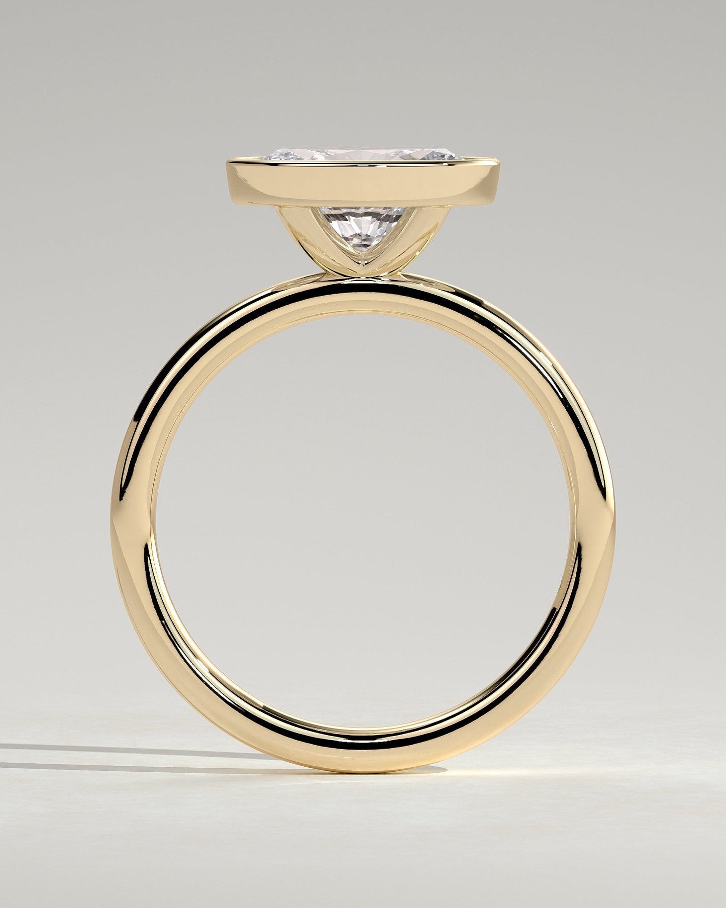 Oval East West Solitaire Lab Grown Diamond Engagement Ring