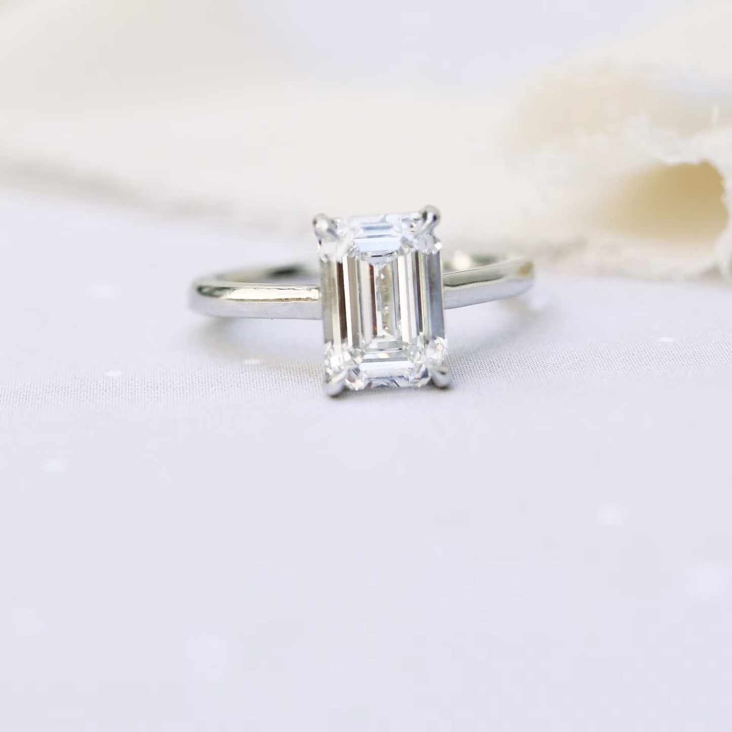 Marquise Cut Cluster Styled Lab Grown Diamond Engagement Ring
