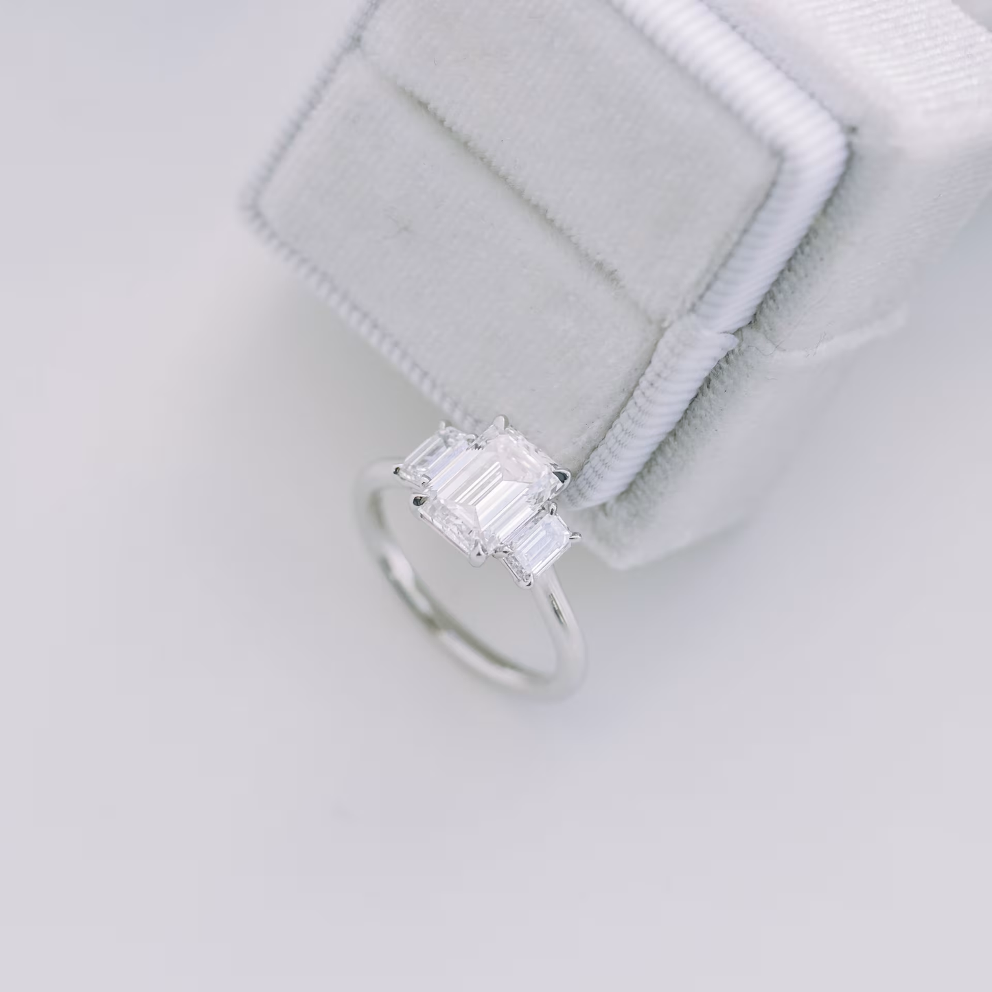 Marquise Cut Cluster Styled Lab Grown Diamond Engagement Ring