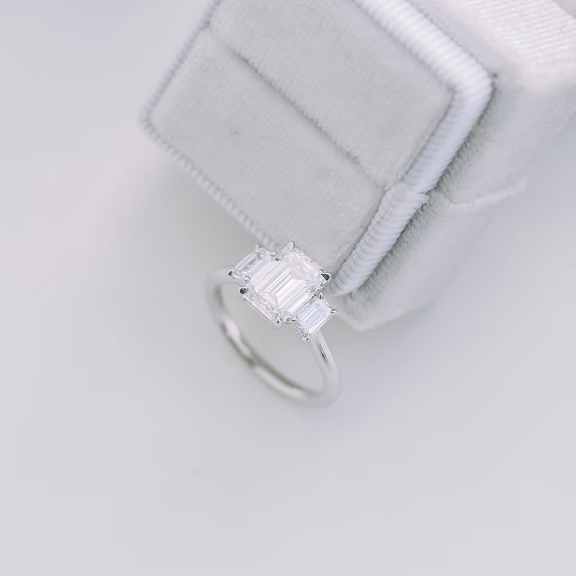 Marquise Cut Cluster Styled Lab Grown Diamond Engagement Ring