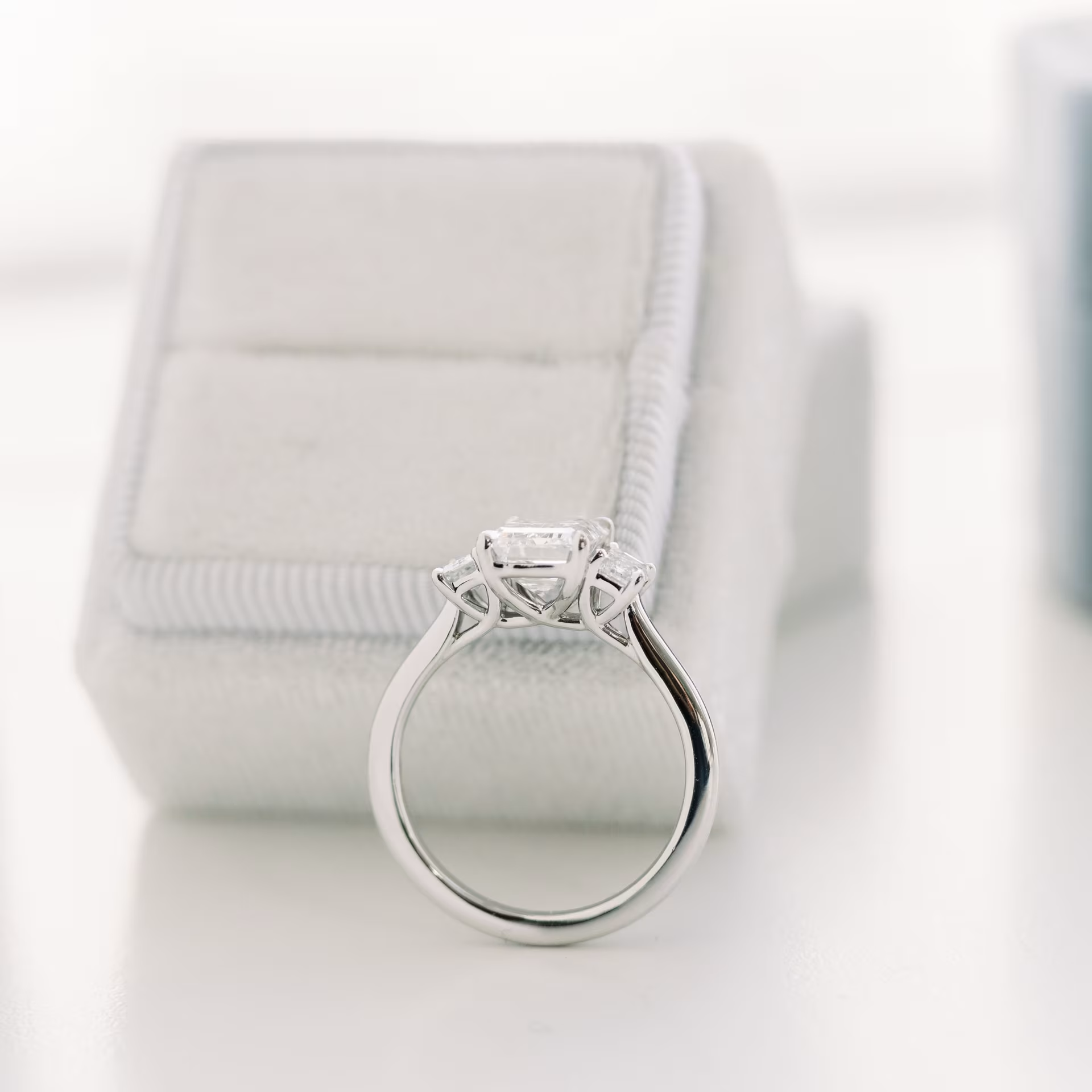 Marquise Cut Cluster Styled Lab Grown Diamond Engagement Ring