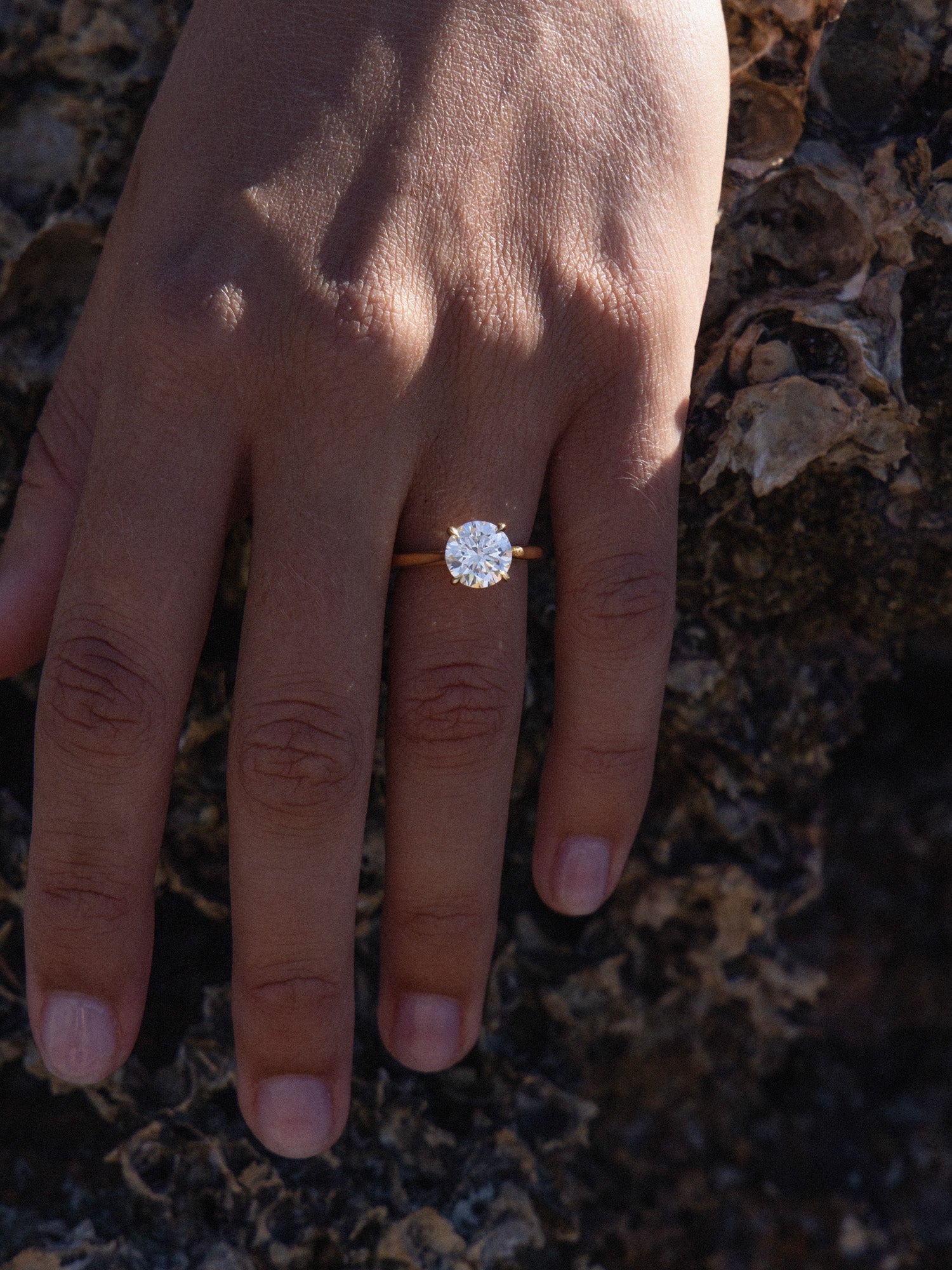 2.32 CT Round Solitaire Lab Grown Diamond Engagement Ring – Poet Robson