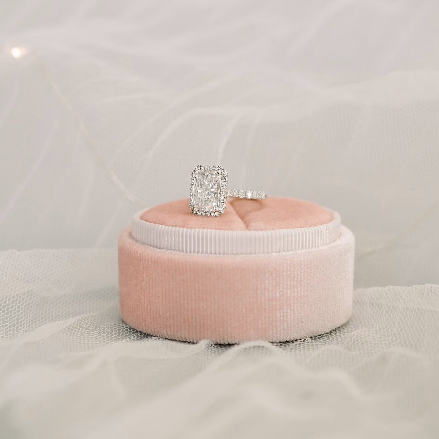 Marquise Cut Cluster Styled Lab Grown Diamond Engagement Ring
