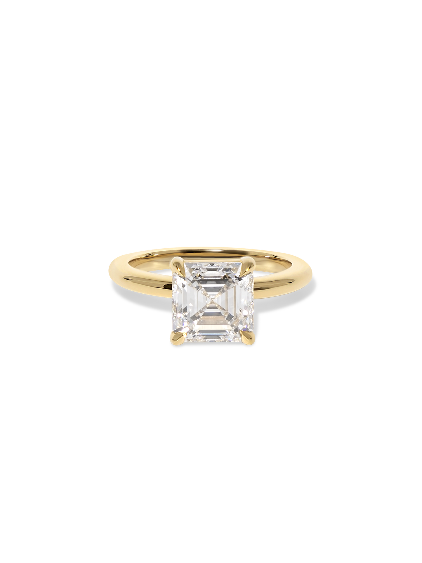 2 CT Round Three Stones Lab Grown Diamond Engagement Ring
