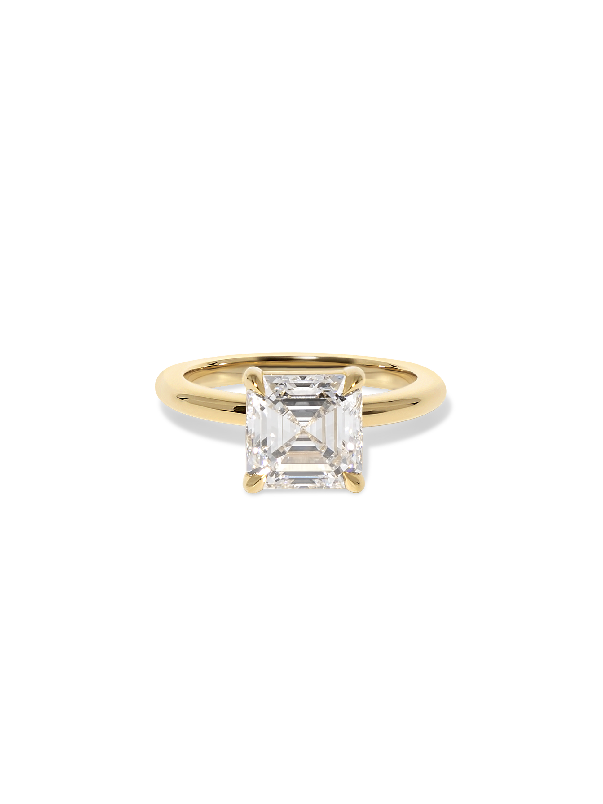 2 CT Round Three Stones Lab Grown Diamond Engagement Ring