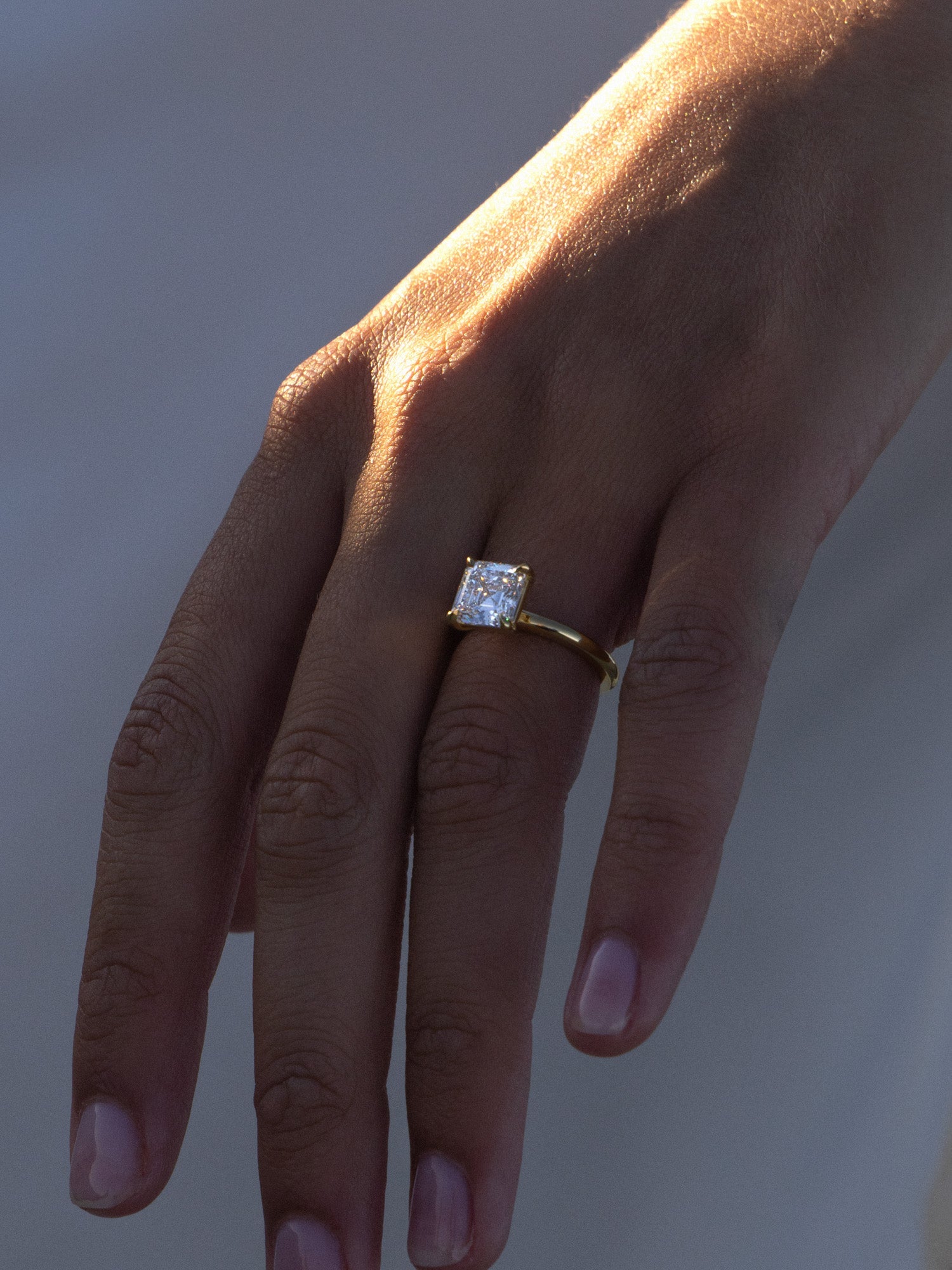 2 CT Round Three Stones Lab Grown Diamond Engagement Ring