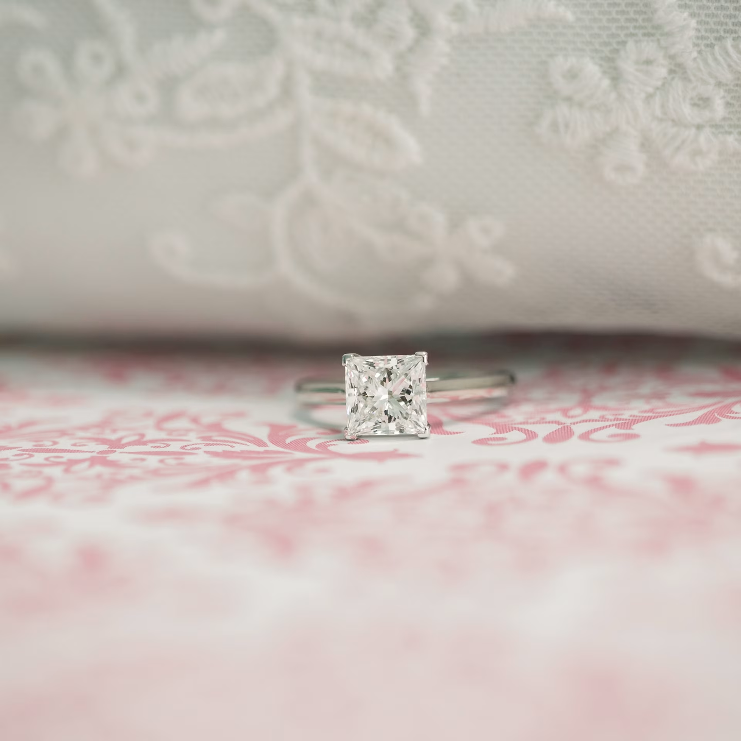 Marquise Cut Cluster Styled Lab Grown Diamond Engagement Ring