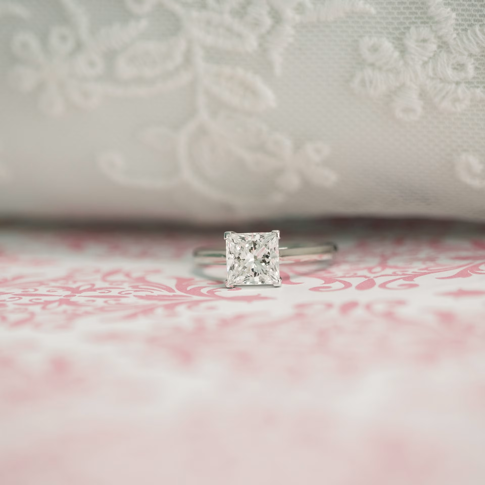 Marquise Cut Cluster Styled Lab Grown Diamond Engagement Ring