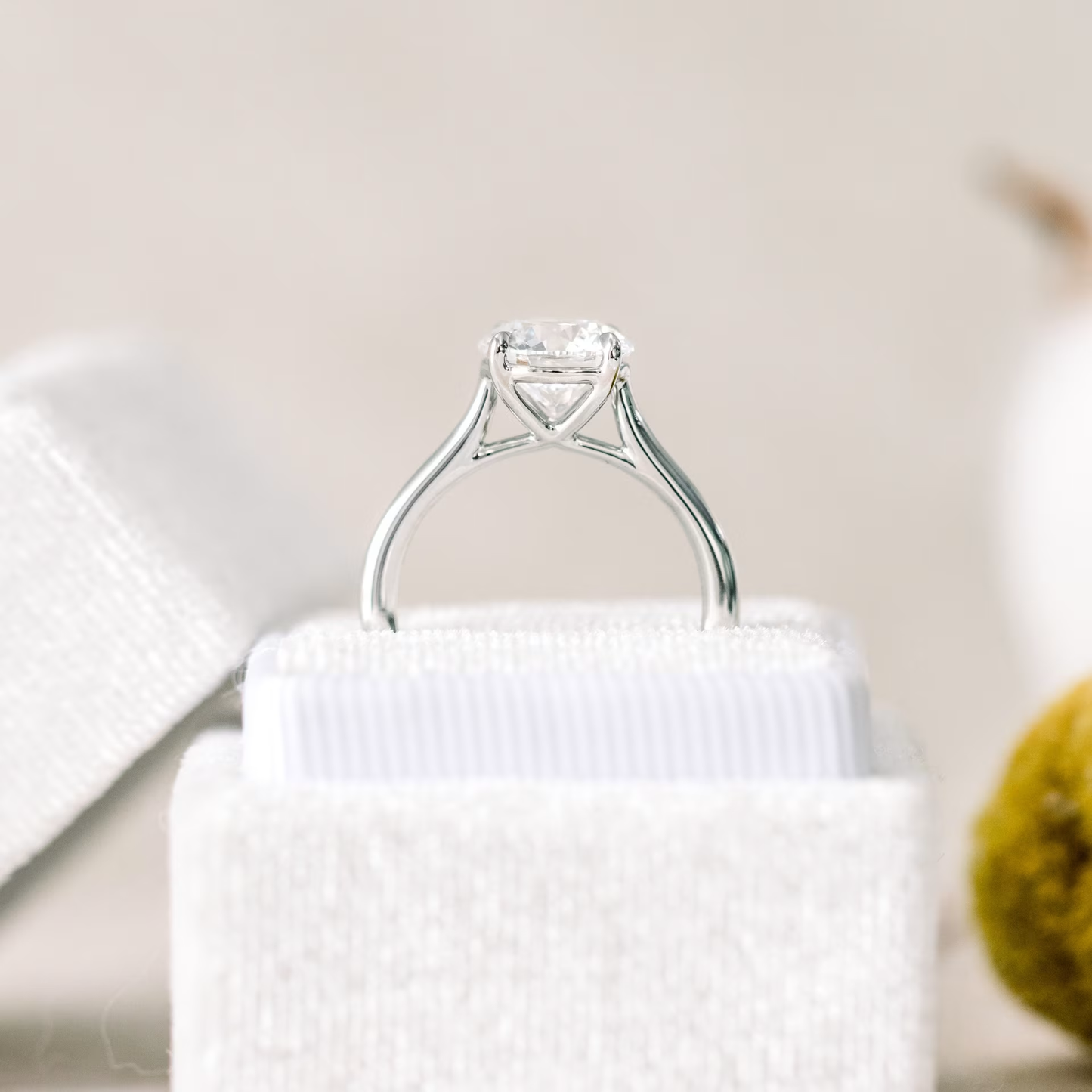 Marquise Cut Cluster Styled Lab Grown Diamond Engagement Ring