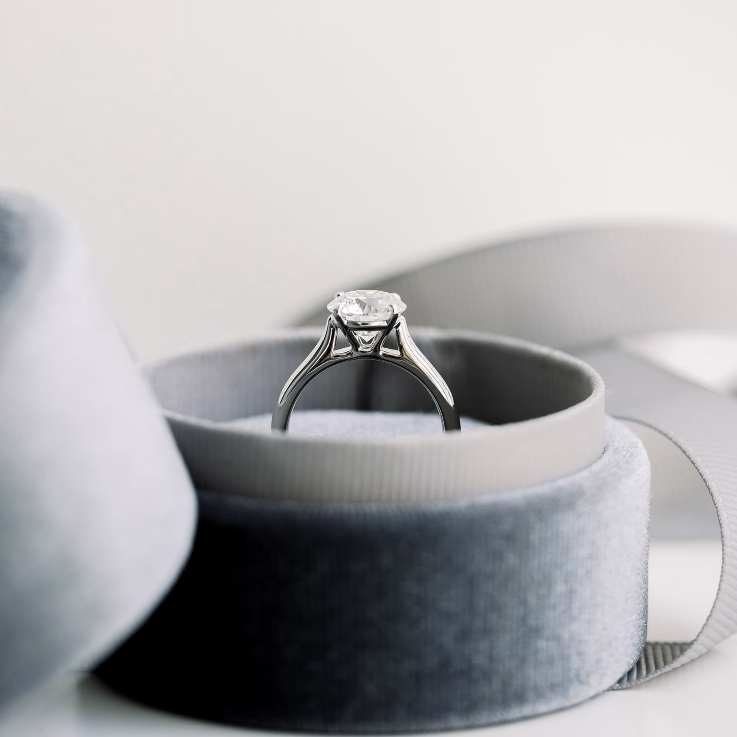 Marquise Cut Cluster Styled Lab Grown Diamond Engagement Ring