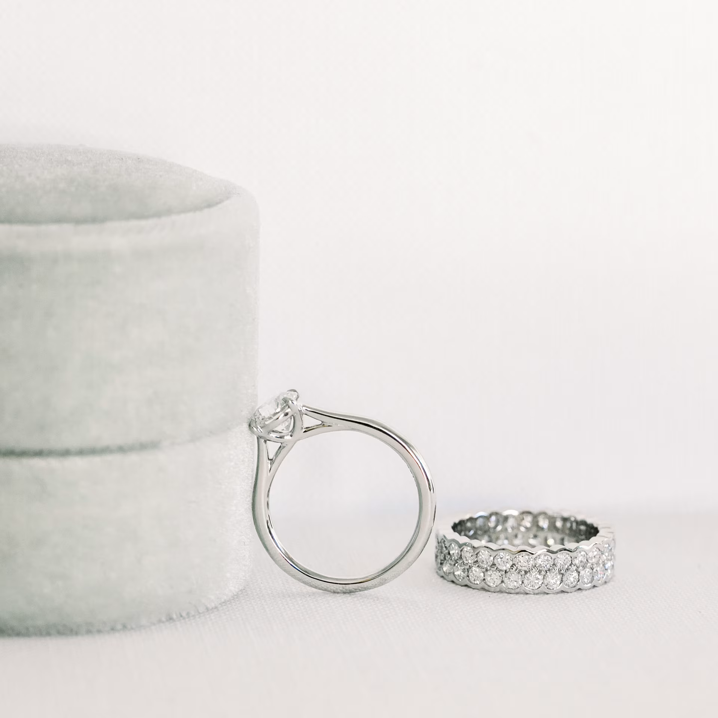 Marquise Cut Cluster Styled Lab Grown Diamond Engagement Ring