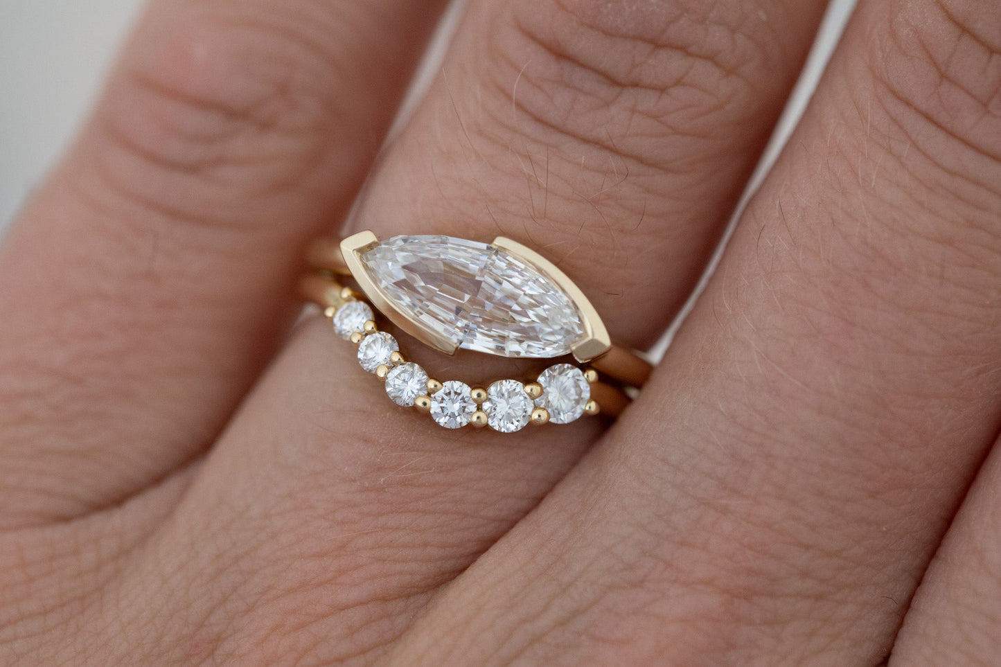 2 CT Round Three Stones Lab Grown Diamond Engagement Ring