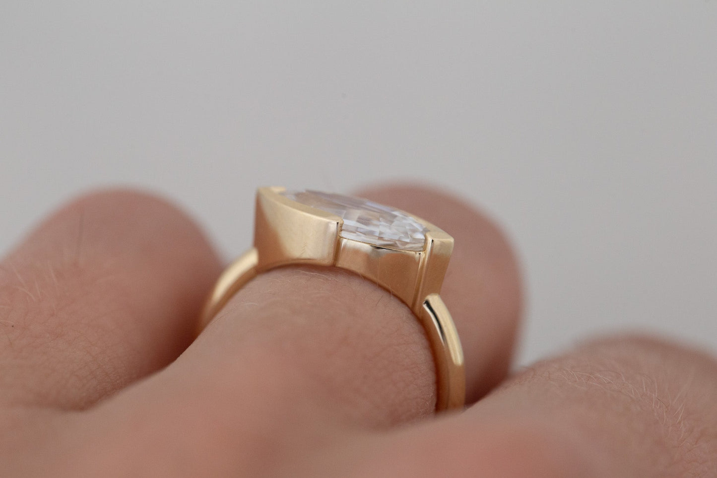 2 CT Round Three Stones Lab Grown Diamond Engagement Ring