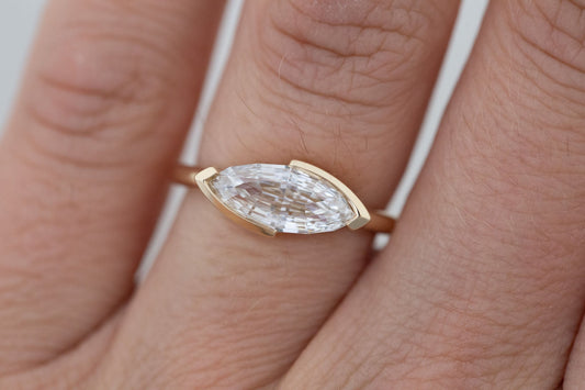 2 CT Round Three Stones Lab Grown Diamond Engagement Ring