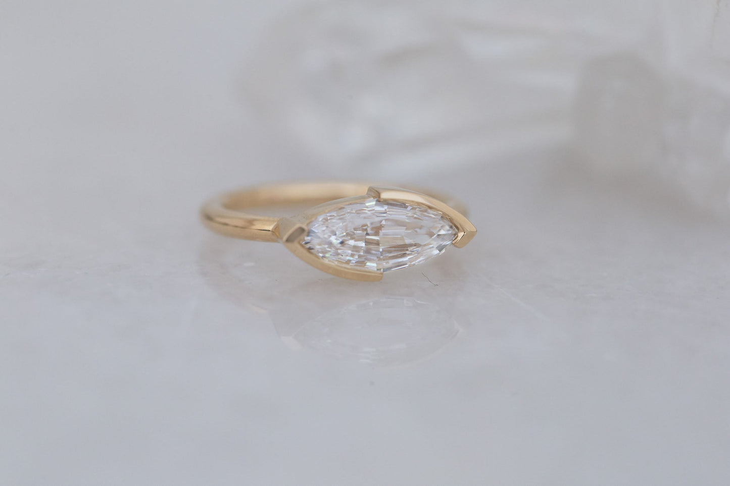 2 CT Round Three Stones Lab Grown Diamond Engagement Ring