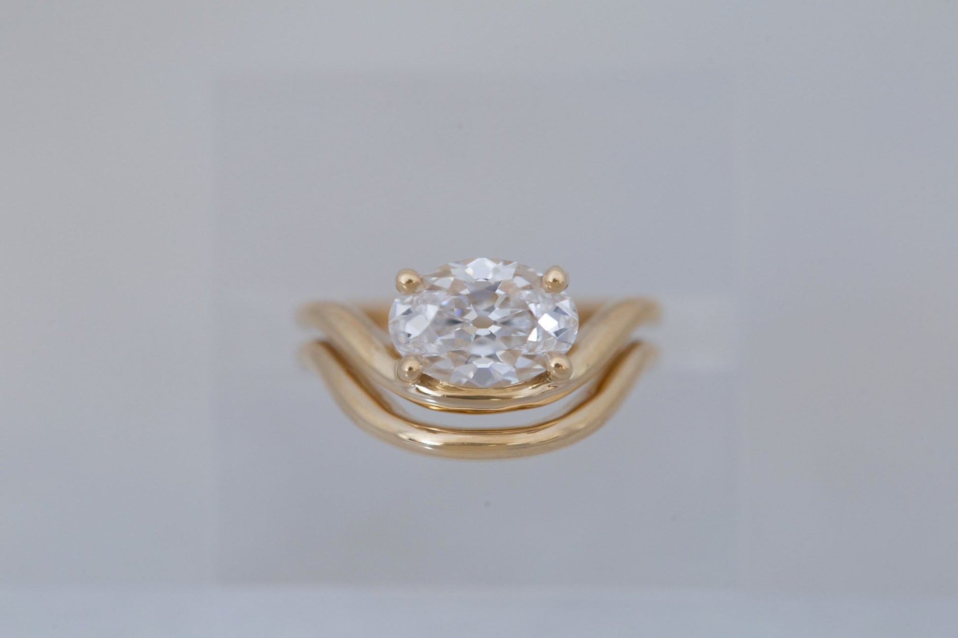 2 CT Round Three Stones Lab Grown Diamond Engagement Ring