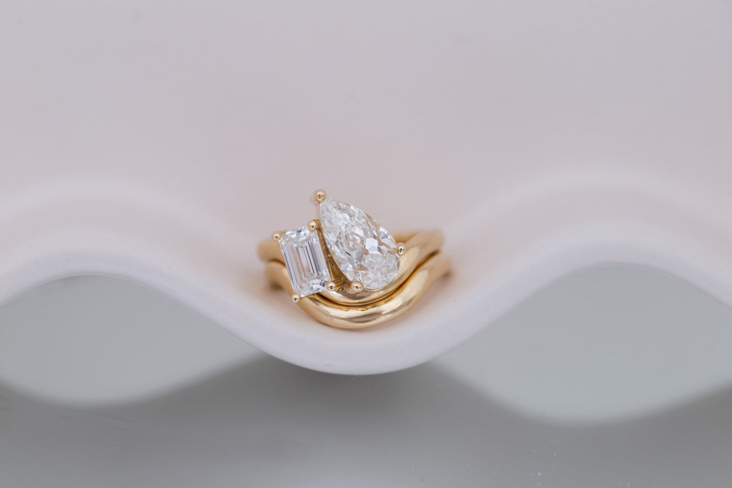 2 CT Round Three Stones Lab Grown Diamond Engagement Ring